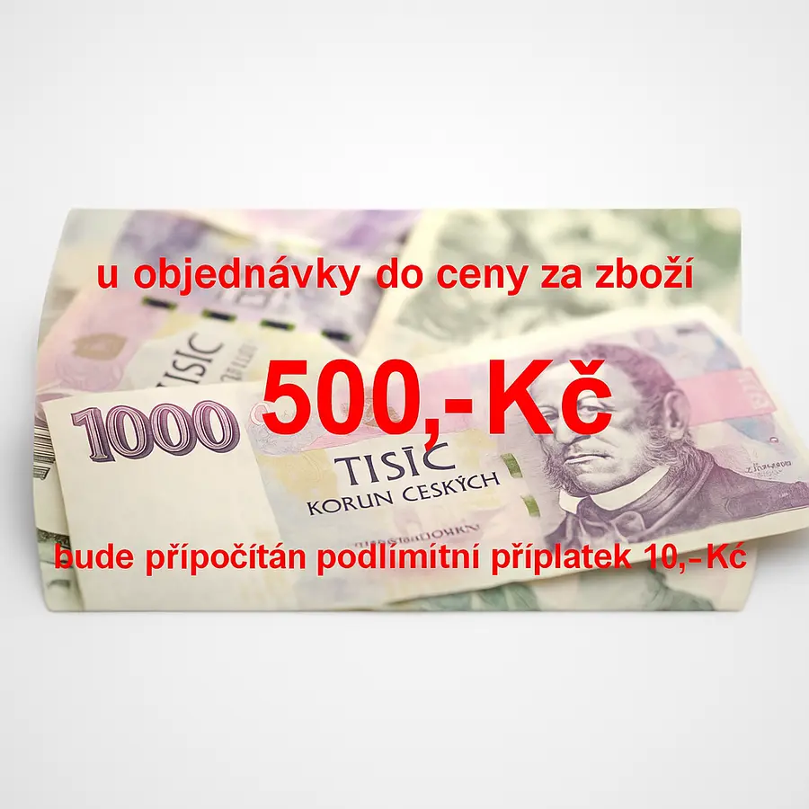 Podlimitní příplatek (do 500 Kč za zboží)