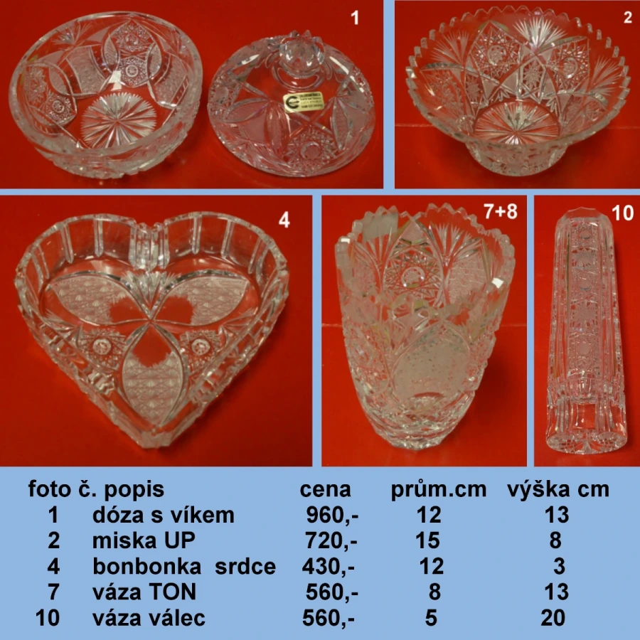 Bohemia Crystal - broušené sklo