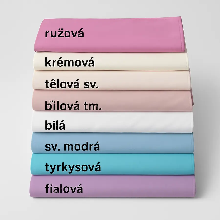 TEXTIL metráž BA = bavlna - sypkovina různé barvy PŘEHLED