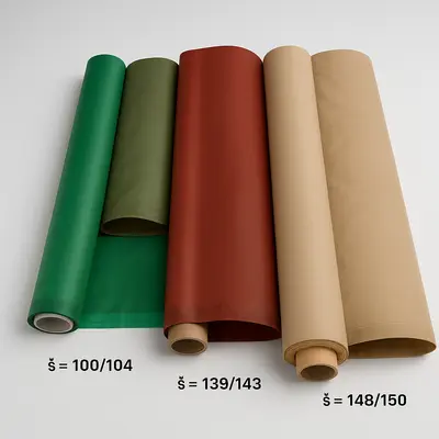Náhled TEXTIL - padákovina - PAD - polyamid , 1. JAK., 139/143cm, zelená s BEZAFLAM