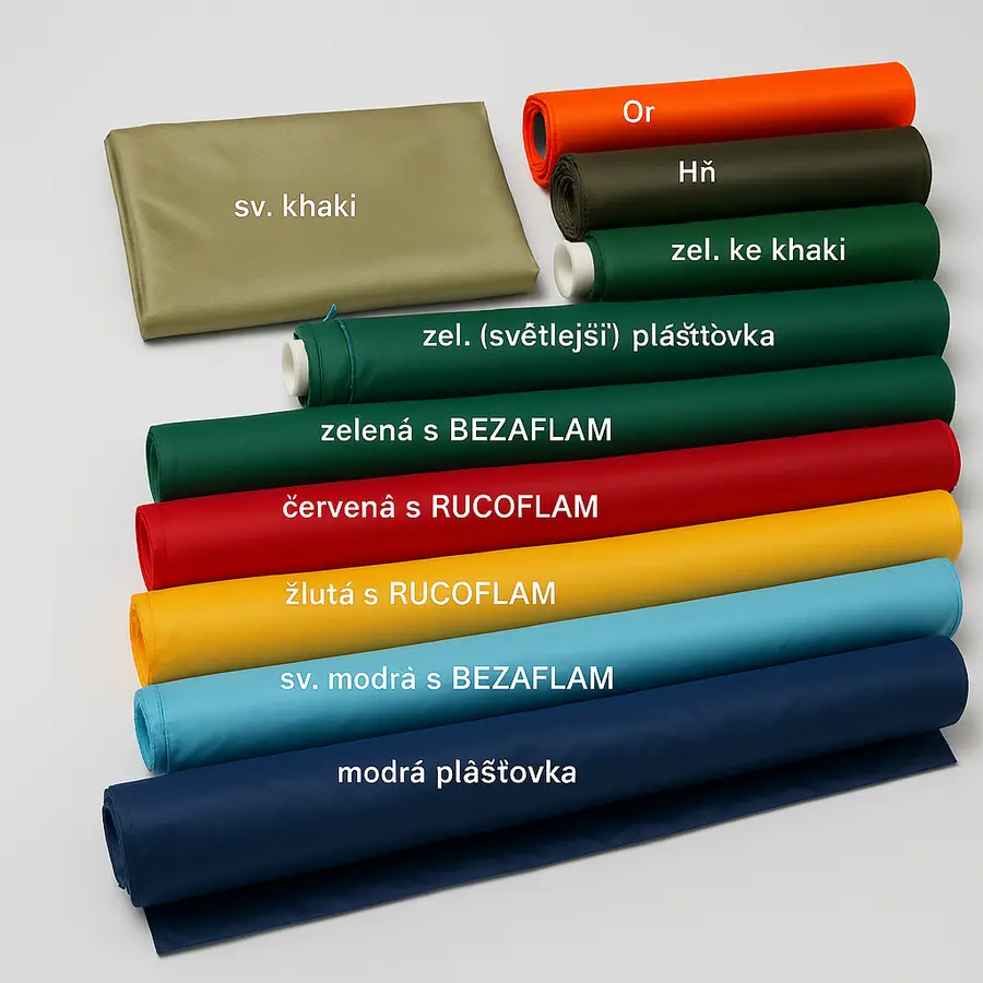 TEXTIL -   padákovina - polyamid , 139/143cm, červená