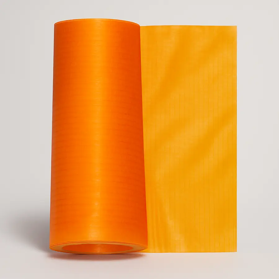 TEXTIL - padákovina PAD - polyamid , 2. JAK., 139/143cm, oranžová