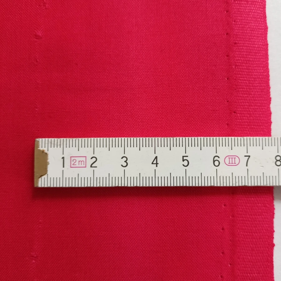 TEXTIL - praporovina bavlna ,  červená jasná, š. 150/134, 2. jak